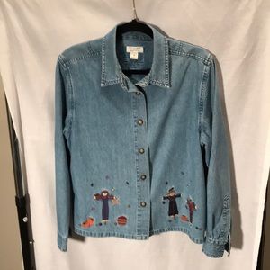 Christopher & Banks Ladies size M jean shirt